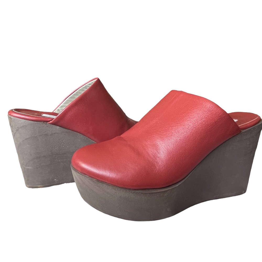 Fausto Santini Leather Wedge Mule - Picture 4 of 9